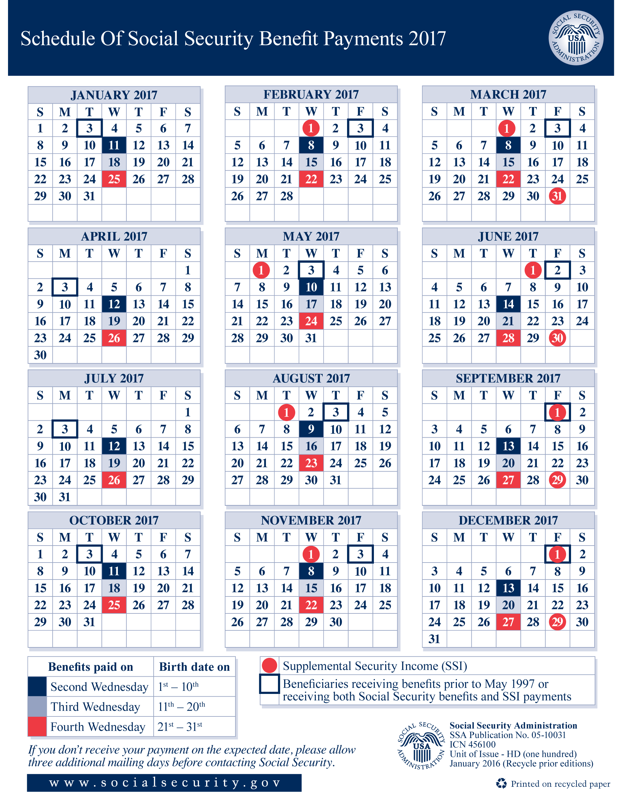 Ssa Ssi 2024 Payment Calendar Codie Devonne